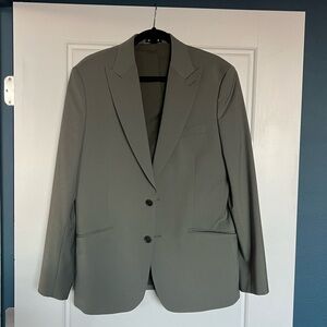 Grey / green Express blazer #formal